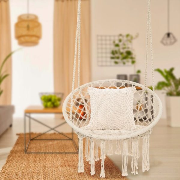 Rope Chair Hammock Beige #1096HW Online Hot Sale