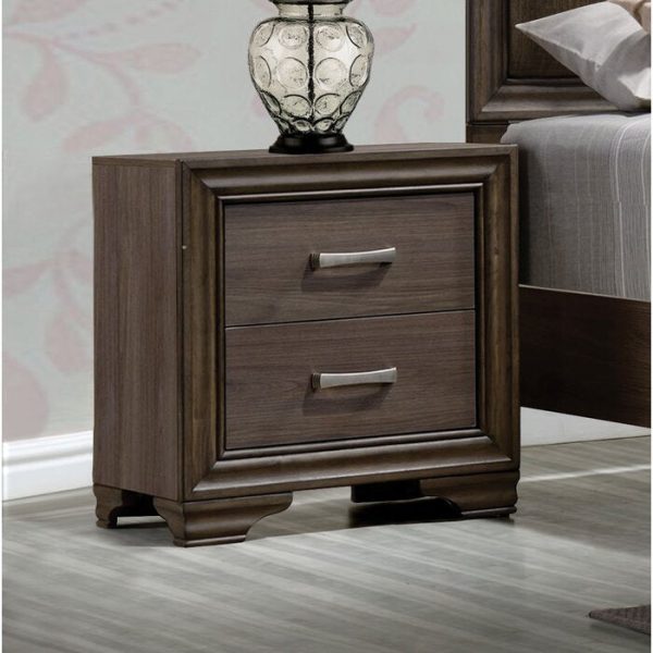 Bowne 2 Drawer Nightstand Walnut Set of 2 #1362HW Discount