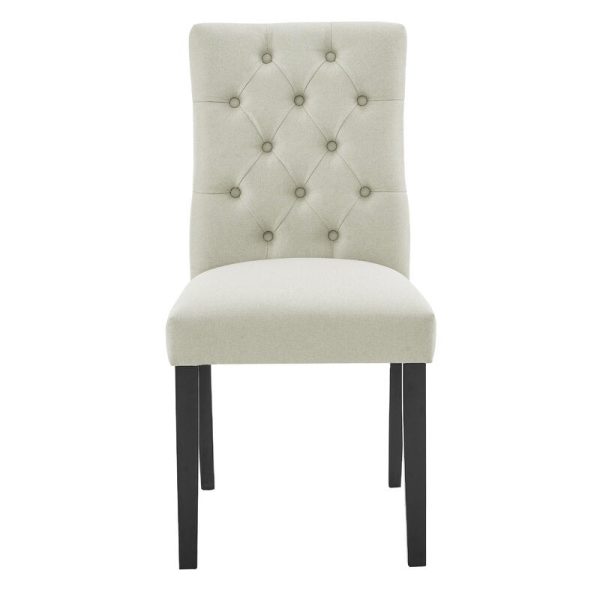 Venlo Tufted Linen Dining Chair Single Beige(2751RR) Hot on Sale - Image 2